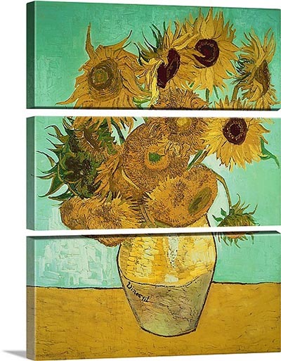 דוגמא לתמונה מחולקת -  sunflowerssunflowers